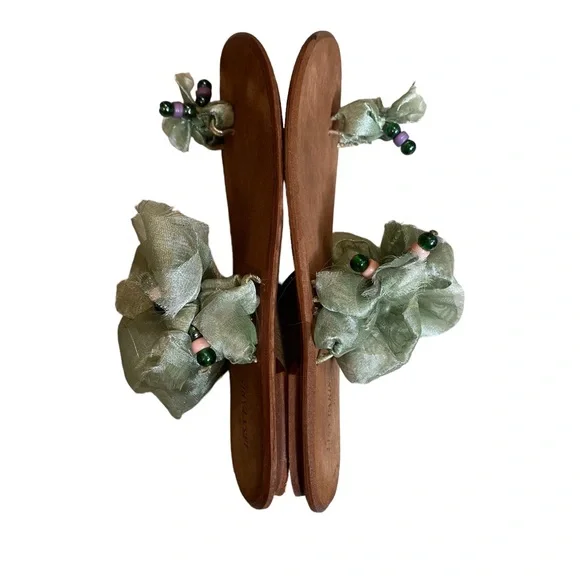 Lisa Paris Toe Wrap Tulle Flats, Sz 8 - Picture 6 of 10